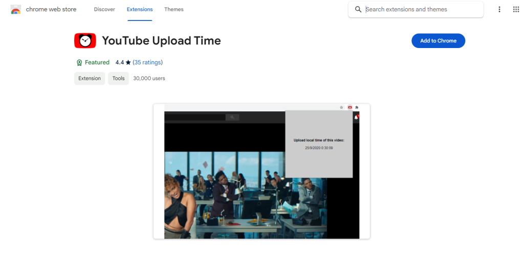 YouTube Upload Time
إضافة كروم
تقييم 4.4
35 تقييم
30,000 مستخدم
أدوات
توقيت تحميل الفيديو
عرض الوقت المحلي
مميزات إضافية